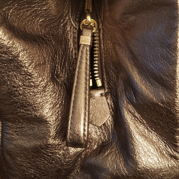 Madison Metallic Leather Small Phoebe Shoulder Bag - Picture 9 of 14